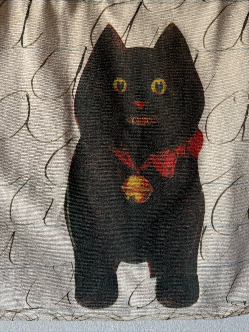 John Derian Cat Tote Bag - Picture 3 of 8